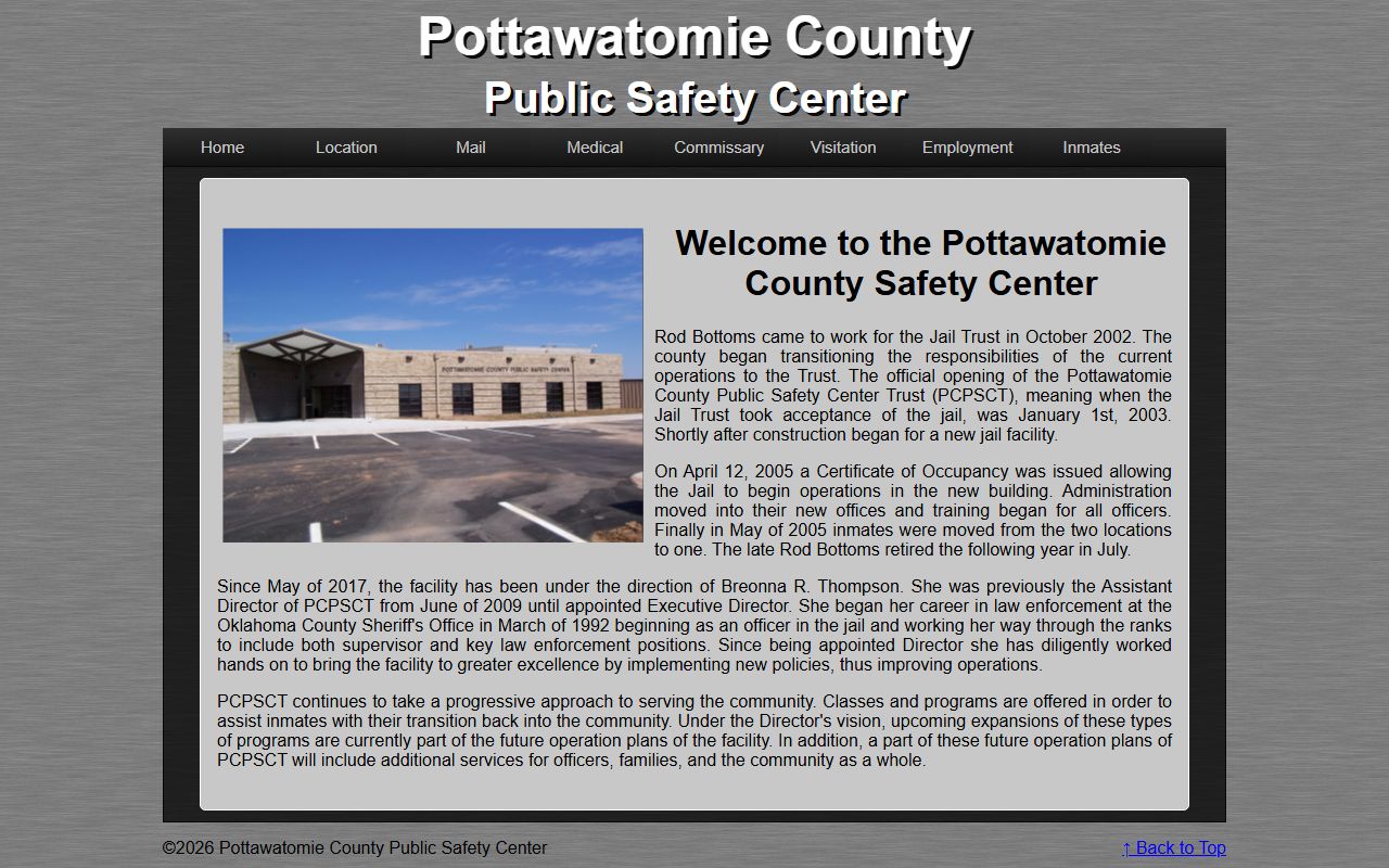 Pottawatomie County inmate lookup tool for people search