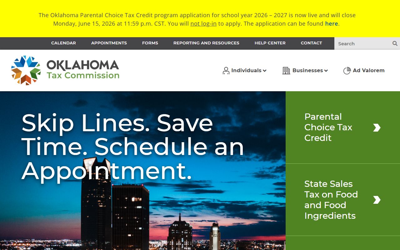 Oklahoma people search Tax Commission